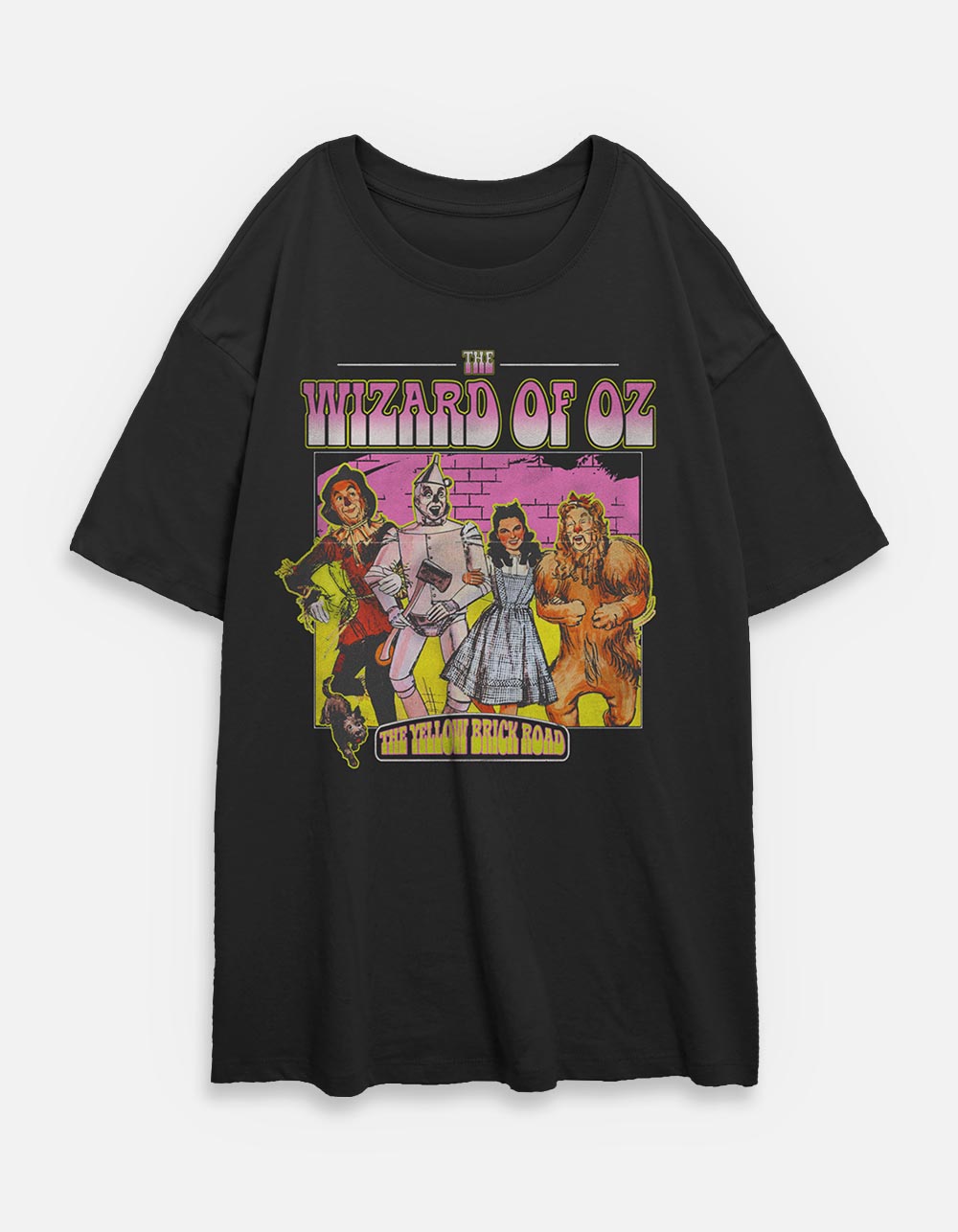 WIZARD OF OZ Retro Oz Unisex Tee - BLACK