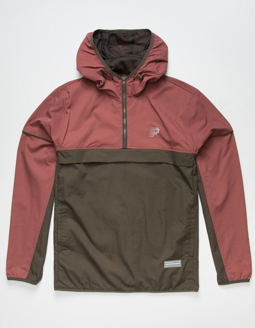 PRIMITIVE Wilshire Mens Burgundy Anorak 