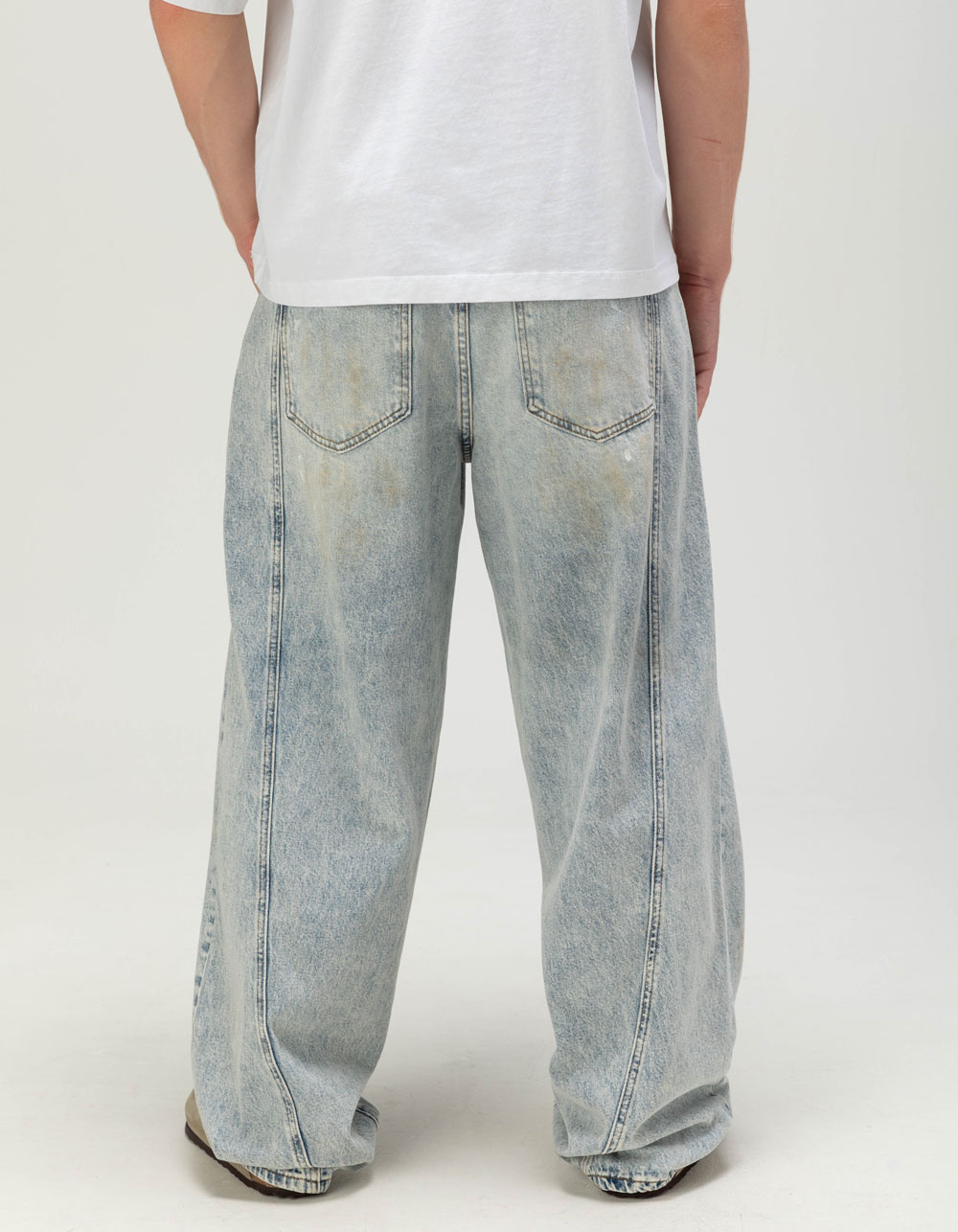 RSQ Mens Extra Baggy Jeans - LIGHT INDIGO
