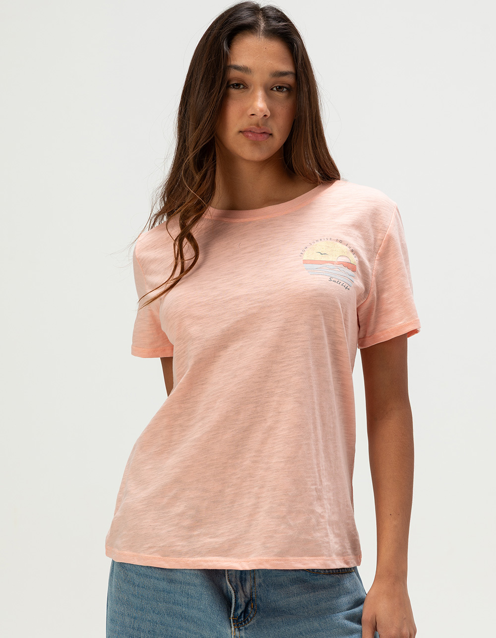 SALT LIFE Relaxing Womens Tee - CORAL