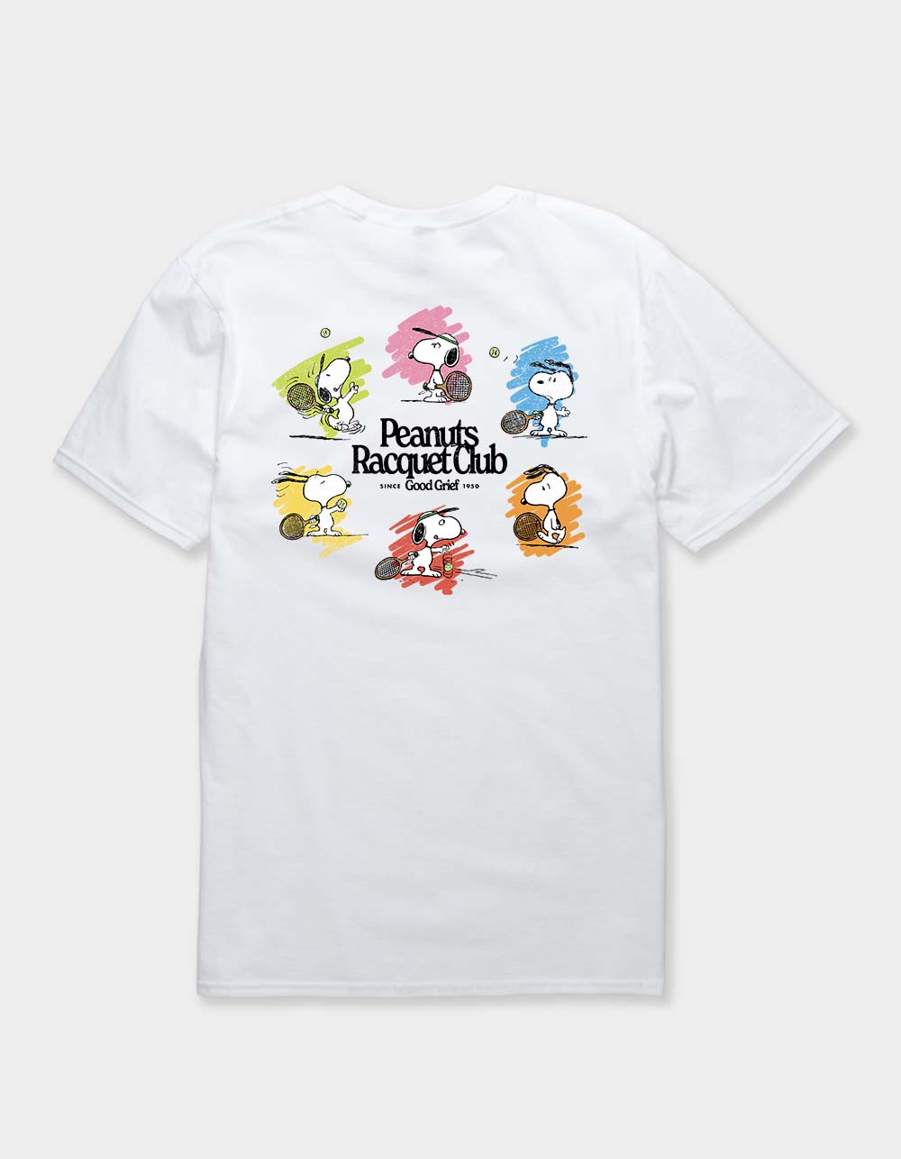 PEANUTS Racquet Good Grief Unisex Tee - WHITE