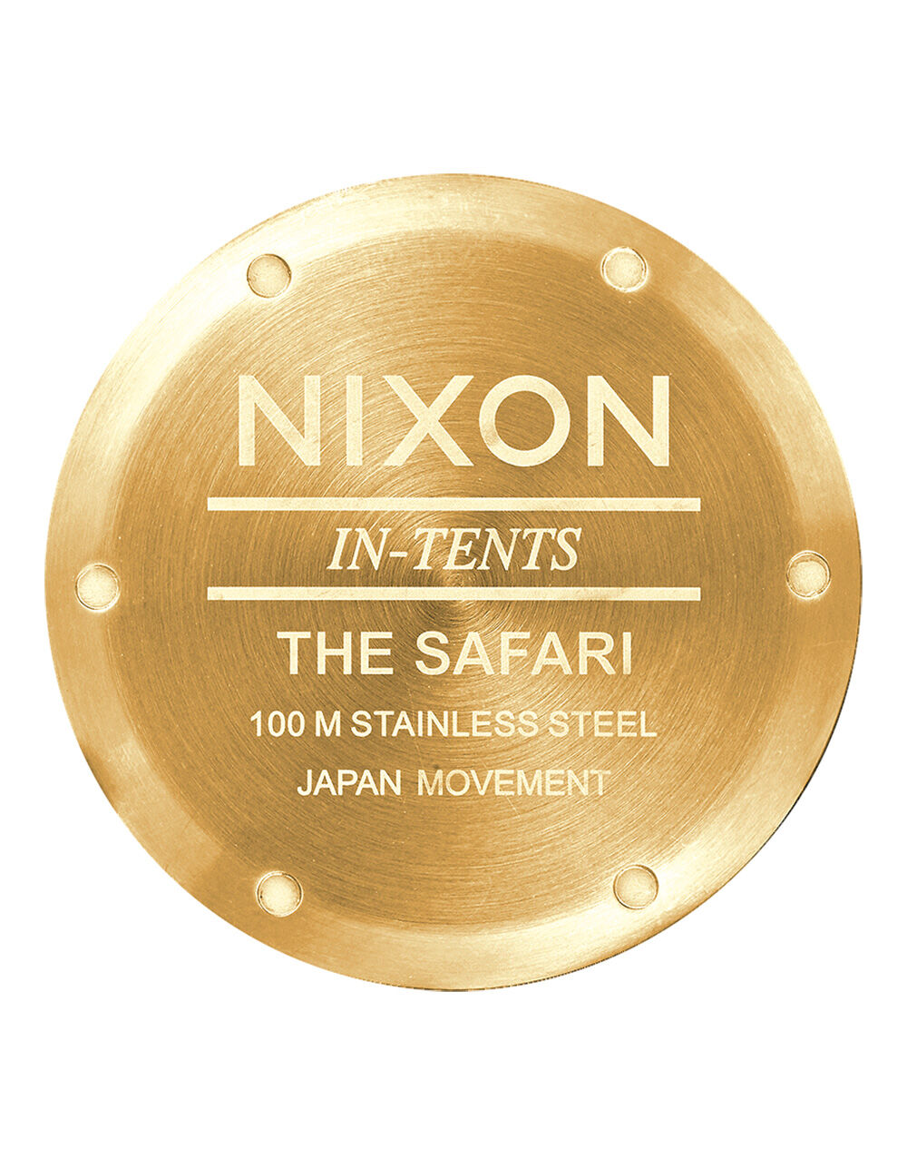 NIXON Safari Gold & Black Watch - GOLD/BLACK
