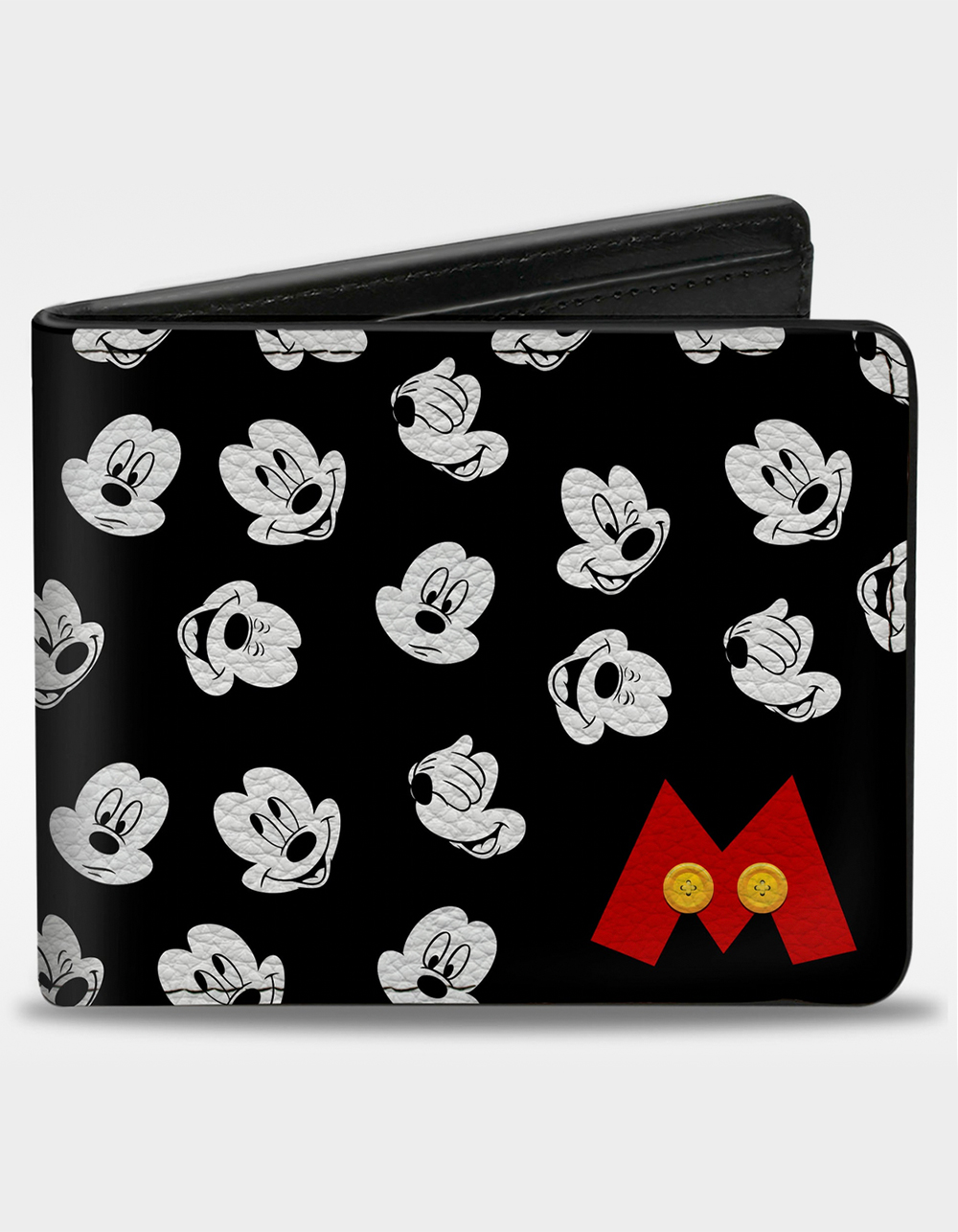 BUCKLE-DOWN Disney Mickey Mouse 5 Expressions Bifold Wallet - MULTI
