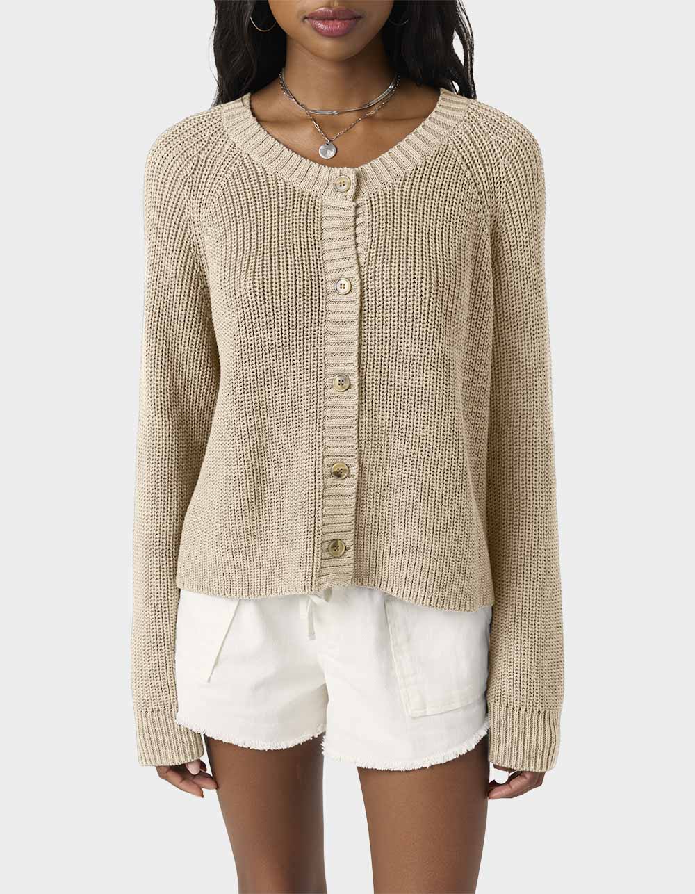 O'NEILL Kerris Long Cardigan Womens Sweater - NATURAL