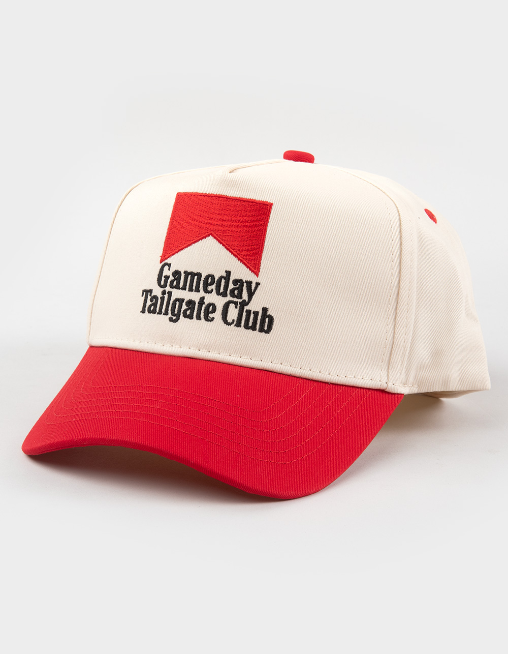 KENZ KUSTOMZ Gameday Tailgate Club Snapback Hat - RED COMBO