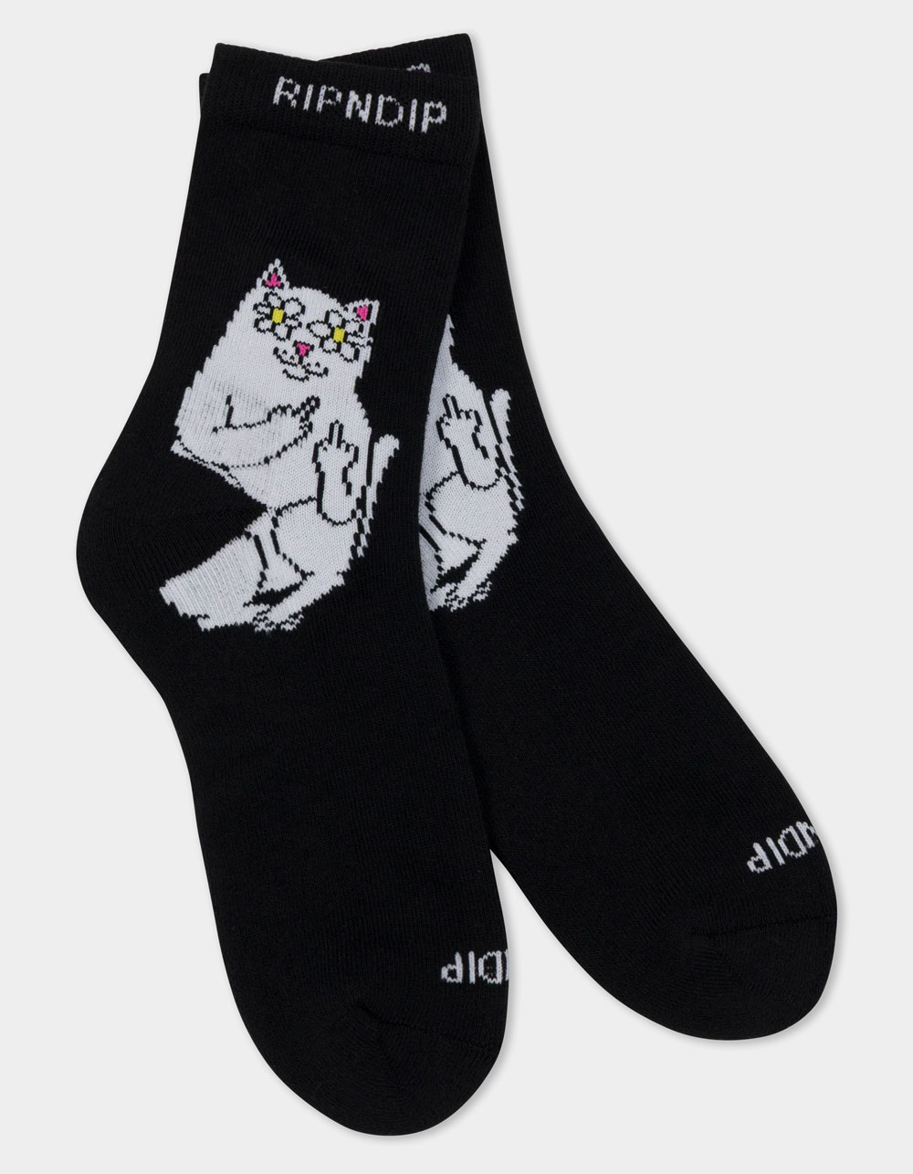 RIP N DIP Lord Blossom Mid Mens Socks - BLACK COMBO