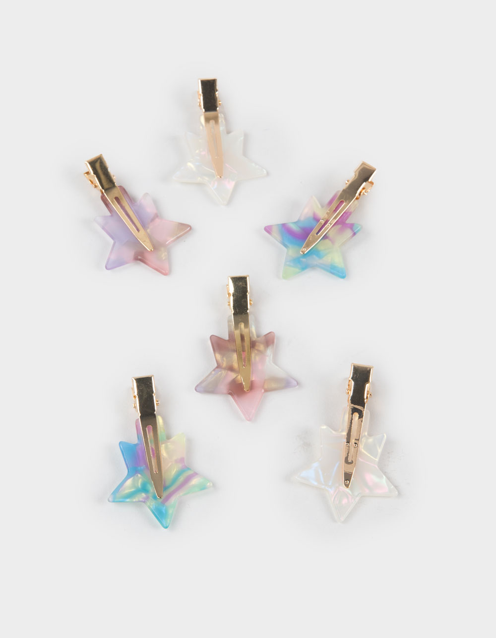 FULL TILT 6 Pack Star Clips - MULTI