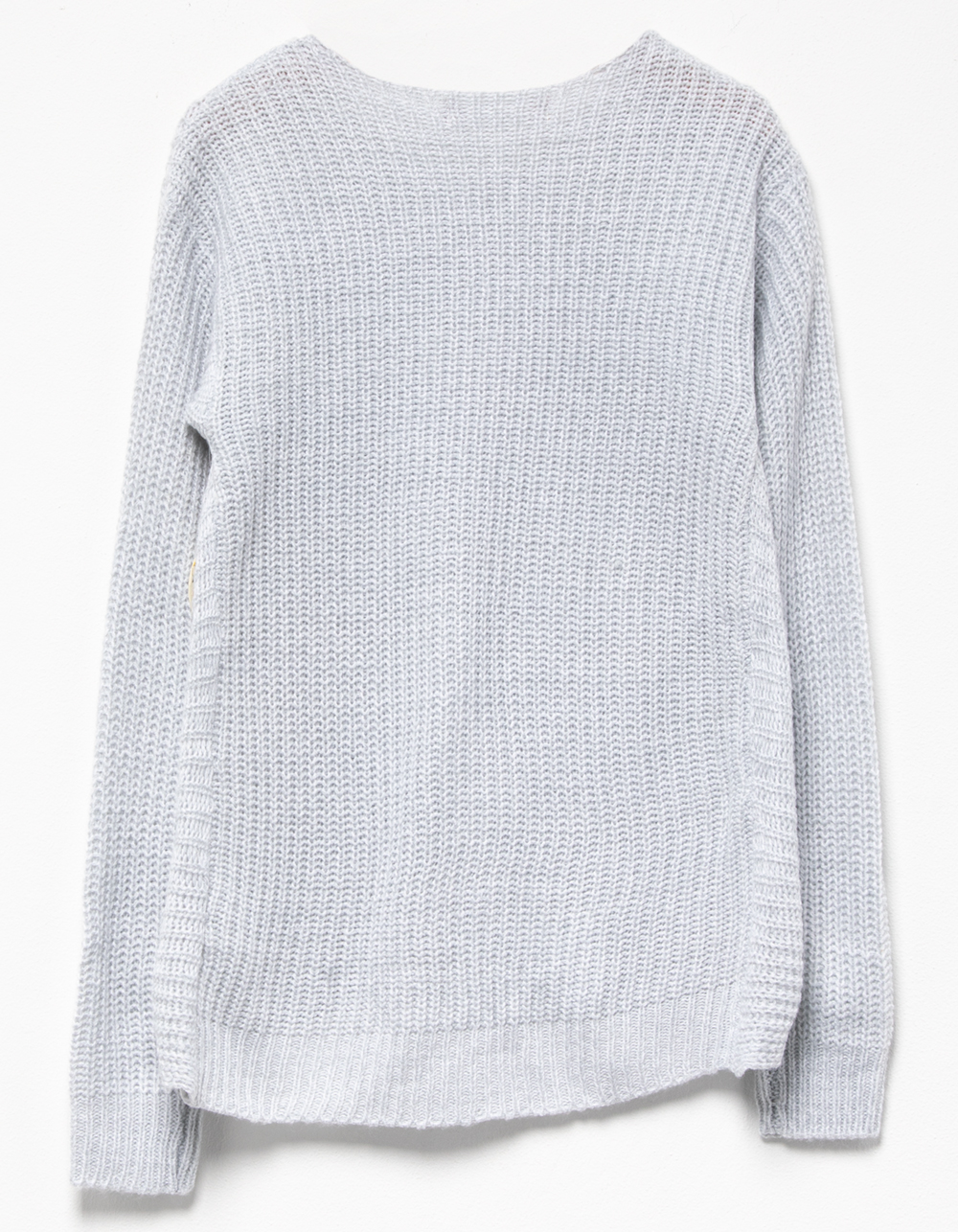 JOLIE & JOY Knot Front Girls Sweater HEATHER GRAY Tillys