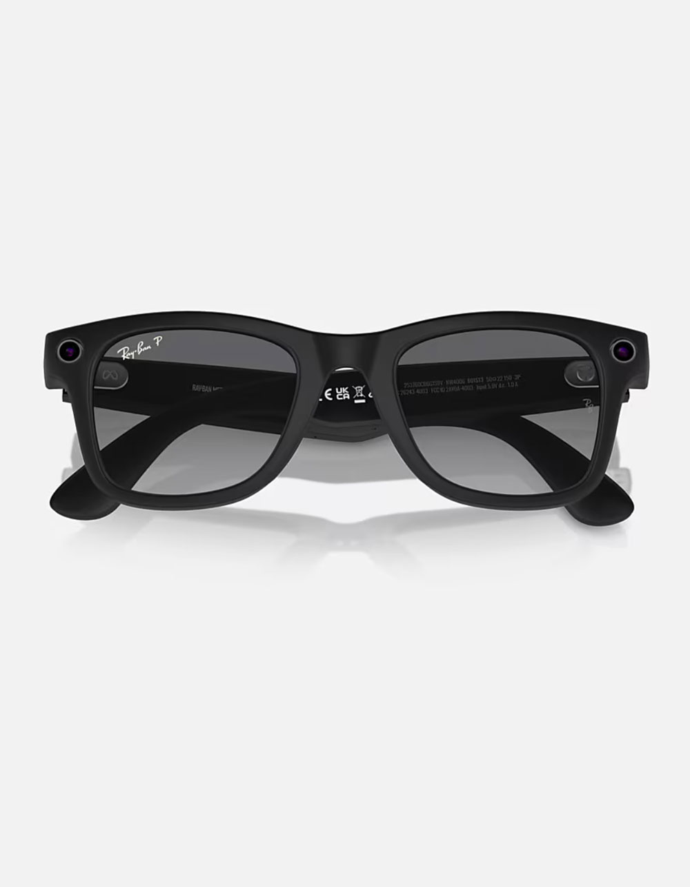 RAY-BAN x Meta Wayfarer Polarized Sunglasses - MATTE BLACK