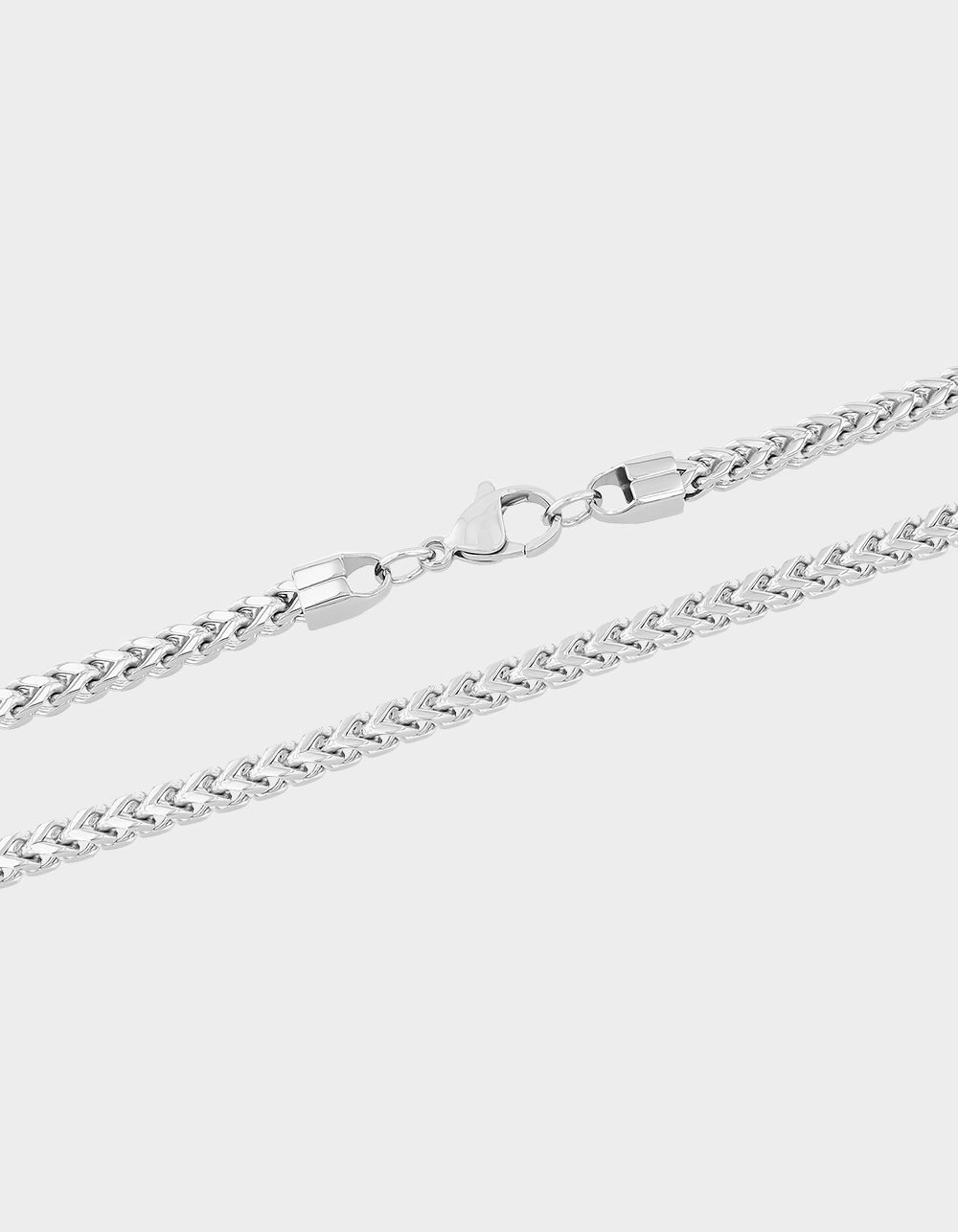 STEEL NATION Stainless Steel 3MM Franco Link Chain - STAINLESS