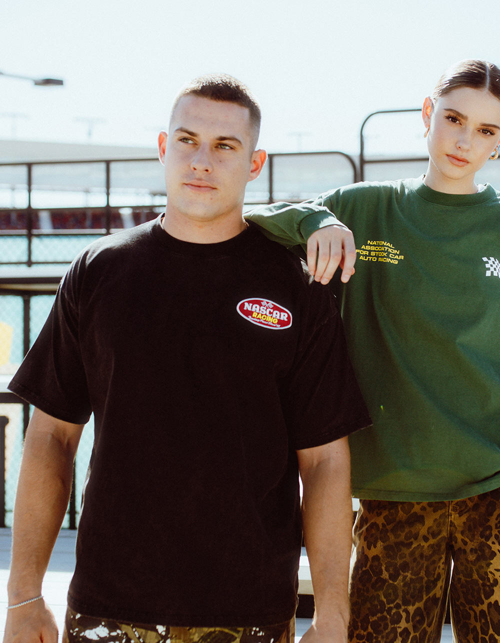 TILLYS x NASCAR Emblem Mens Boxy Tee - BLACK