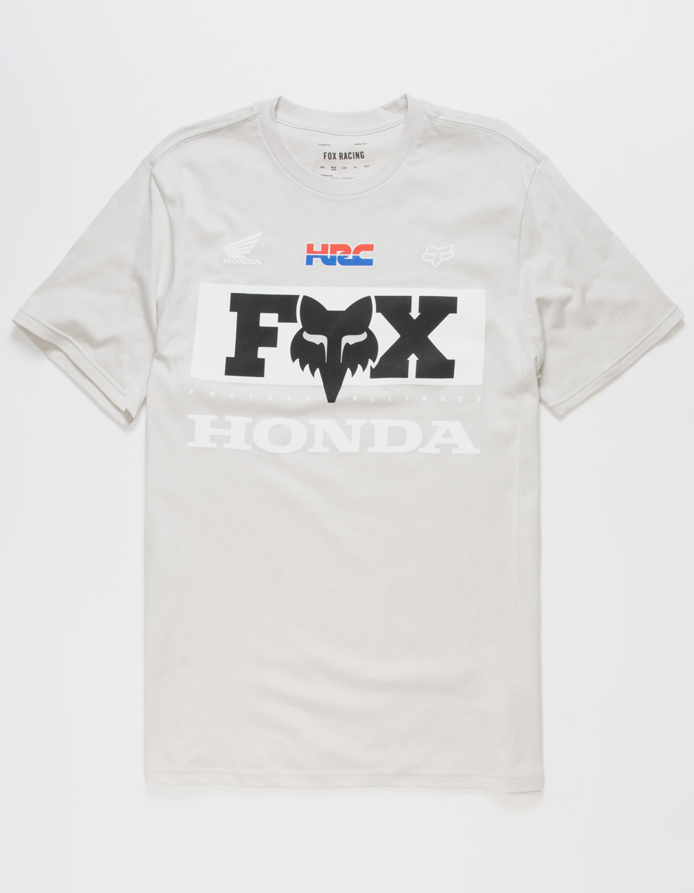 Fox Racing Damen T-Shirt Honda Kooperation - Kurzarm Shirt Lockere Passform