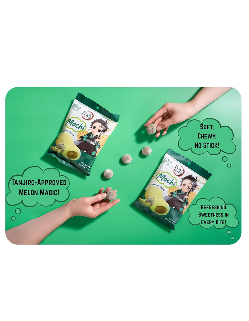 DEMON SLAYER Melon Mochi Soft & Chewy Rice Cake - MULTI