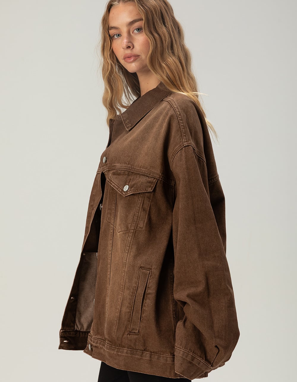 RSQ Womens Oversized Denim Jacket