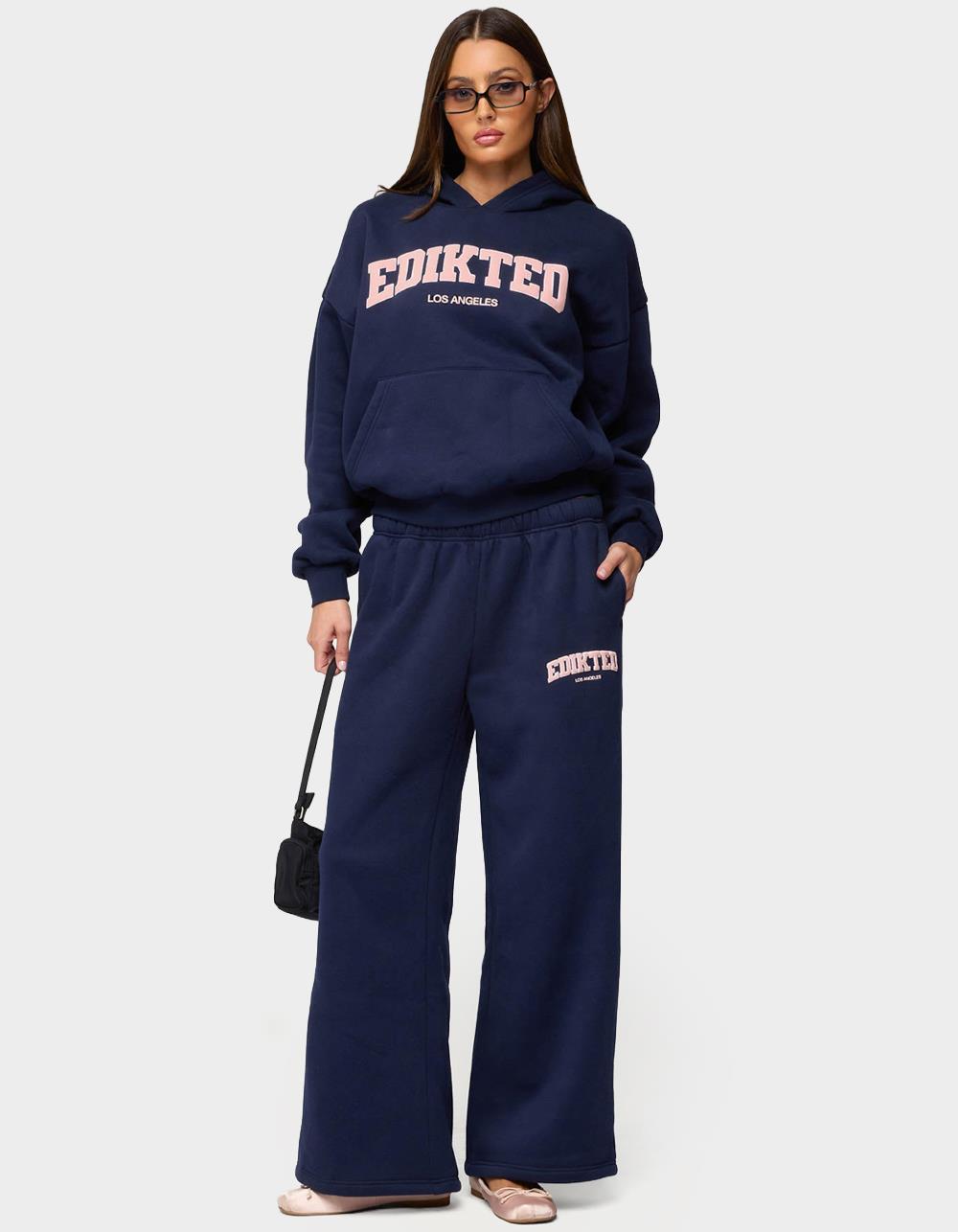 Edikted LA Sweatpants - NAVY