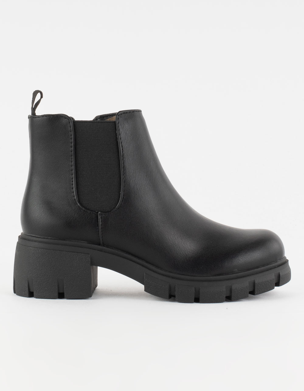 SODA Chunky Chelsea Girls Boots BLACK Tillys