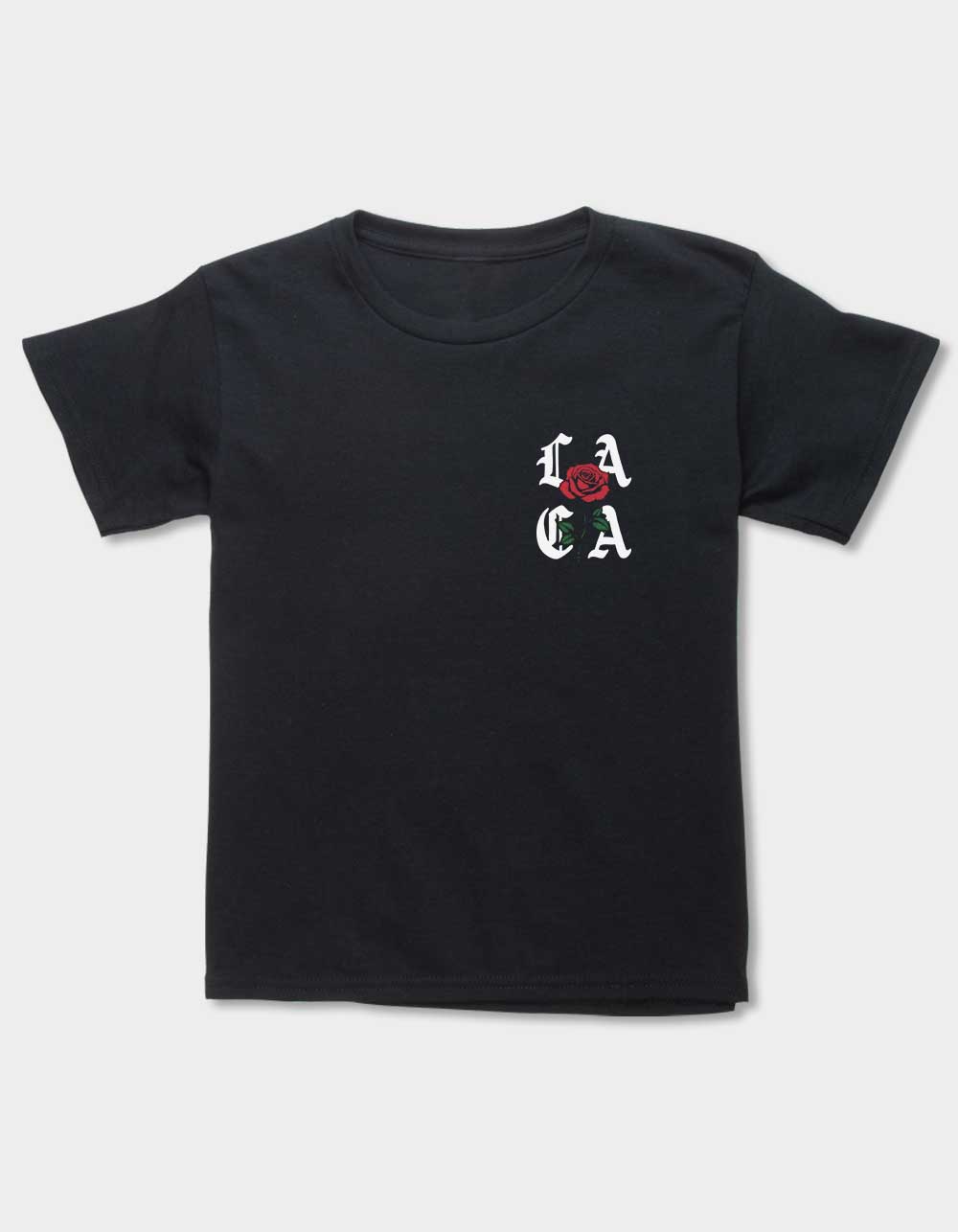 CALIFORNIA LA Rose Boys Tee - BLACK