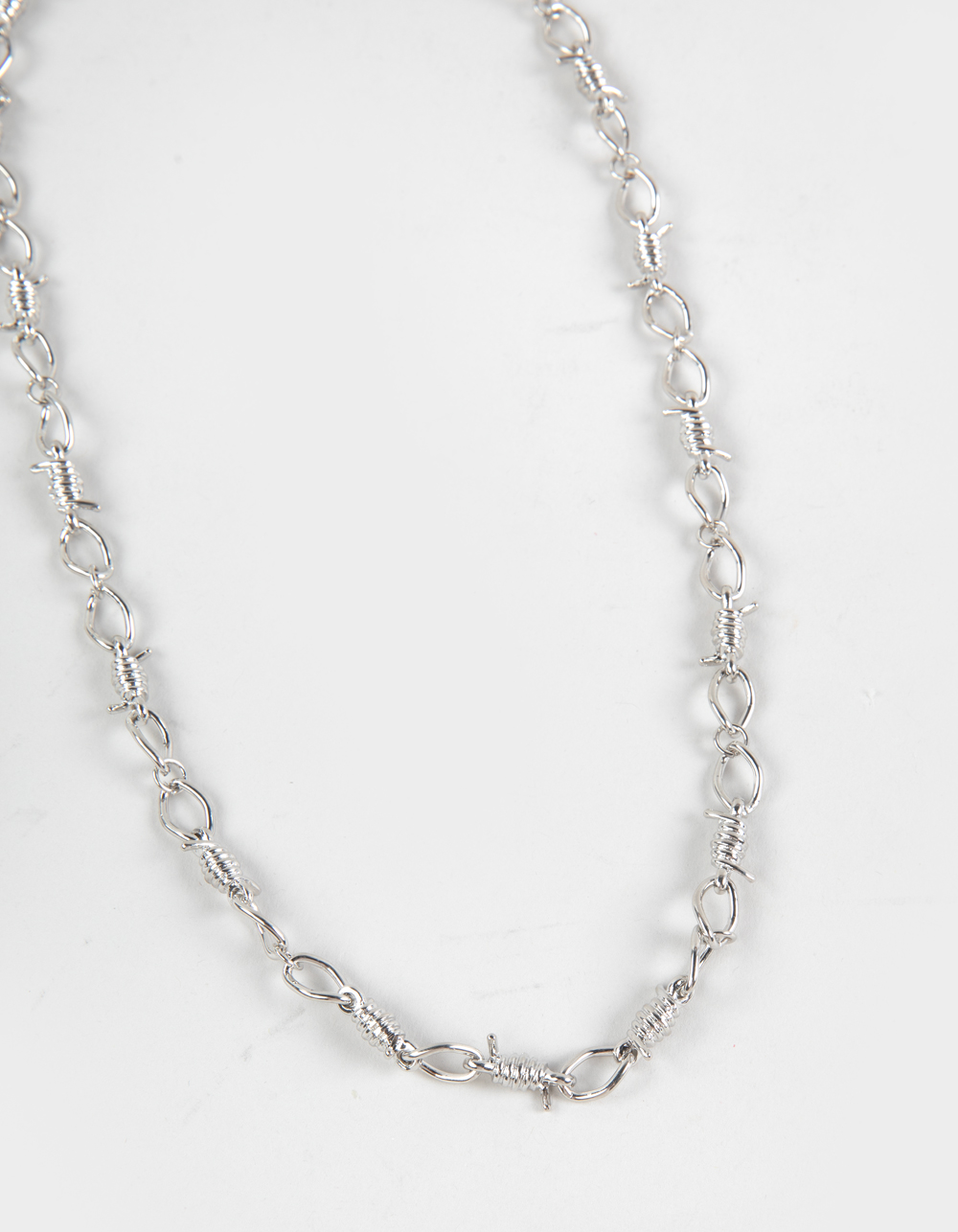 RSQ Barbwire Chain Necklace - SILVER
