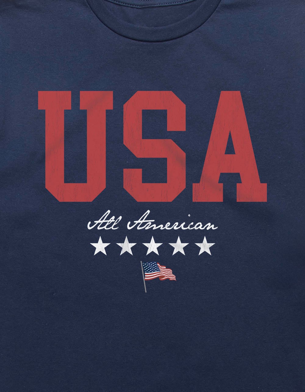 USA All American Unisex Tee - NAVY