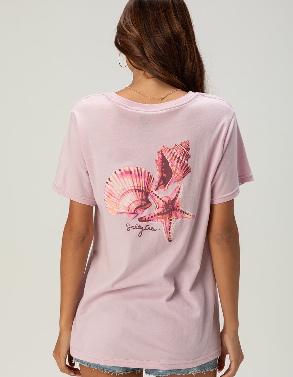 SALTY CREW Seashore Womens Boyfriend Tee - PINK