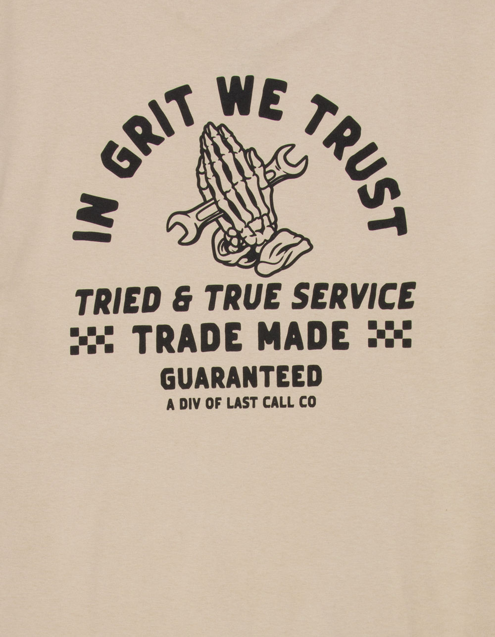 LAST CALL CO. Grit Trade Made Mens Tee - SAND