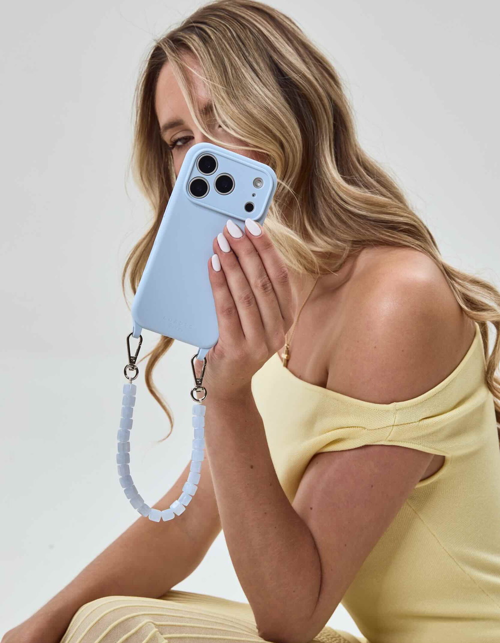 CORDEE CASES Elodie iPhone 16 Pro Max Chain Set - ICE BLUE