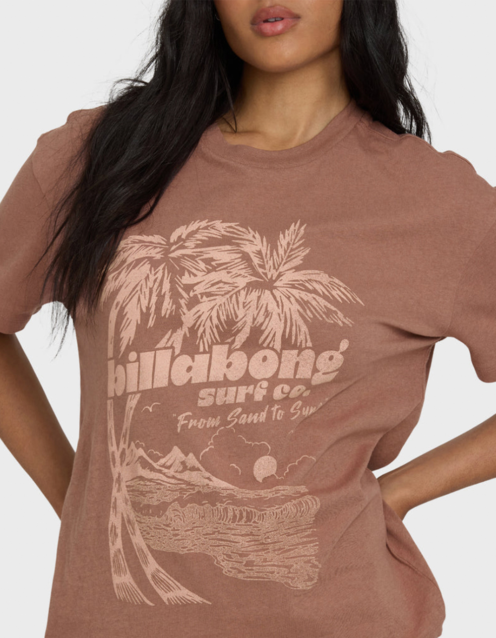 BILLABONG Sand To Surf Womens Tee  - BROWN