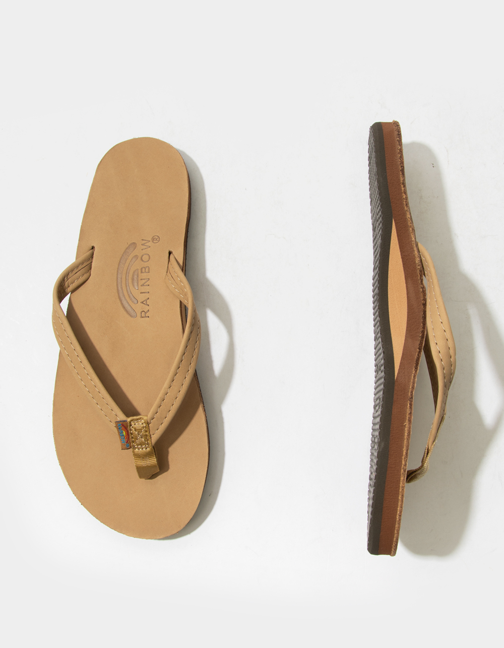 RAINBOW Narrow Strap Womens Flip Flops