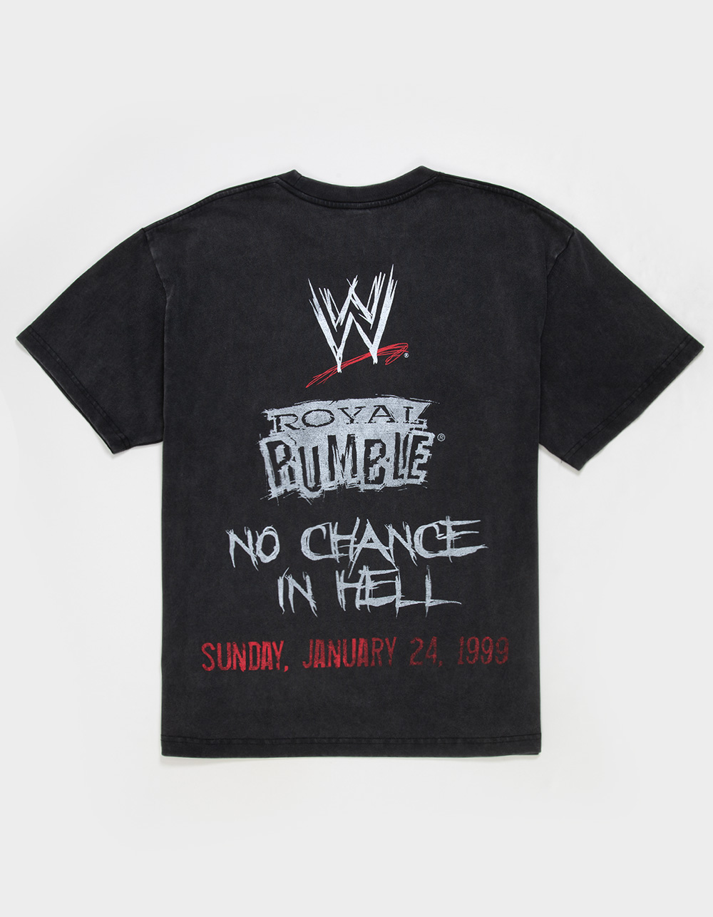 WWE Royal Rumble No Chance Mens Boxy Tee - WASHED BLACK