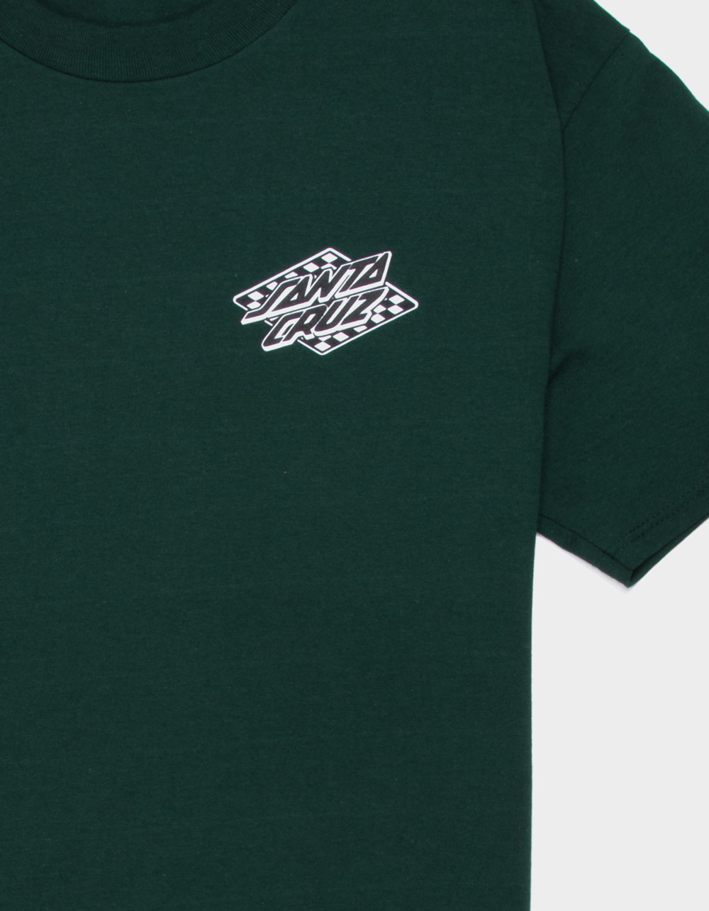 SANTA CRUZ Check Diamond Mens Tee - FOREST