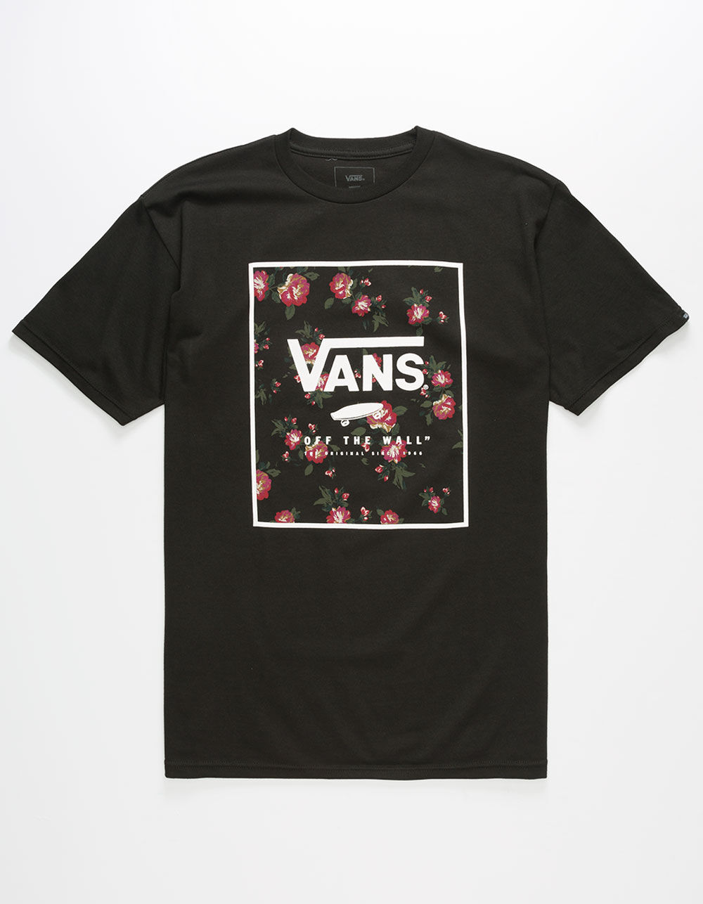 VANS Rose Print Box Mens T-Shirt image number 0