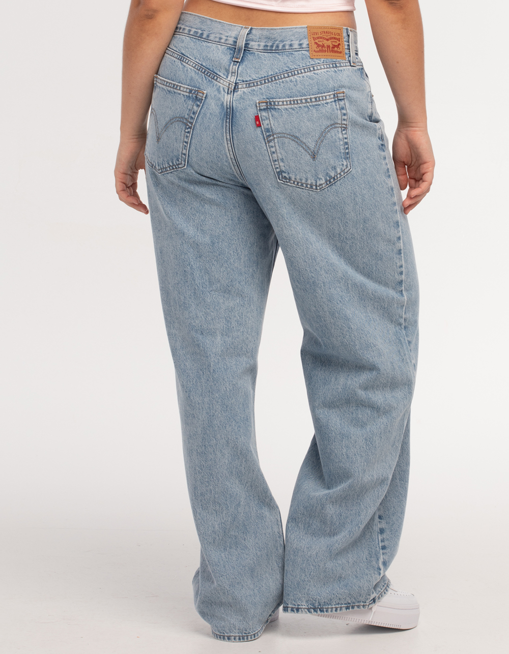 LEVI'S High Waisted Taper Womens Jeans - LIGHT INDIGO