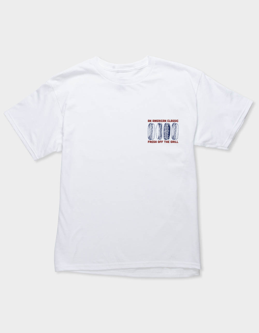 HOT DOG American Classic Unisex Kids Tee - WHITE