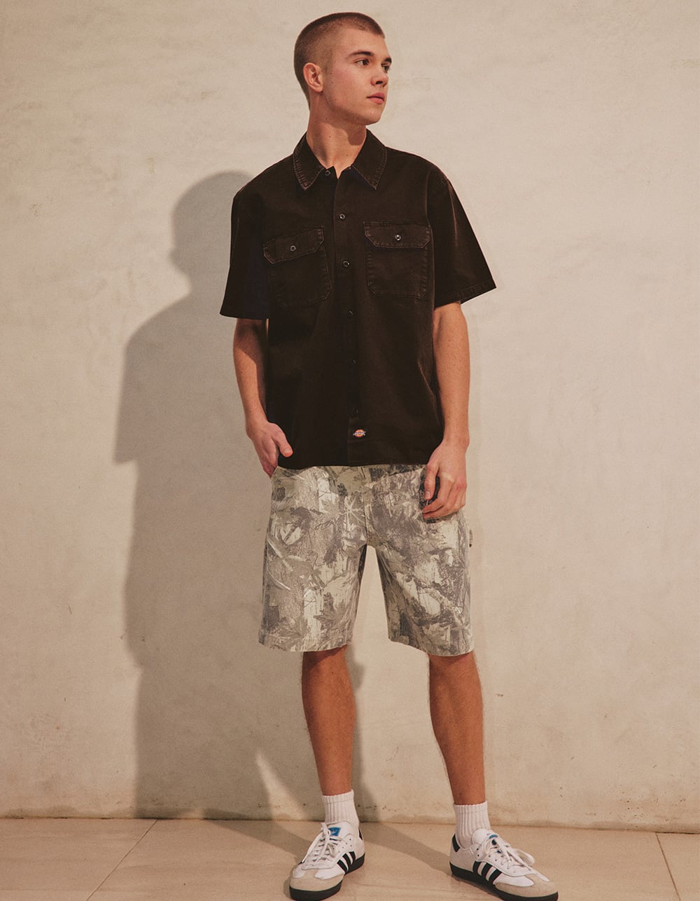 RSQ Mens Loose Twill Carpenter Shorts - LIGHT CAMO