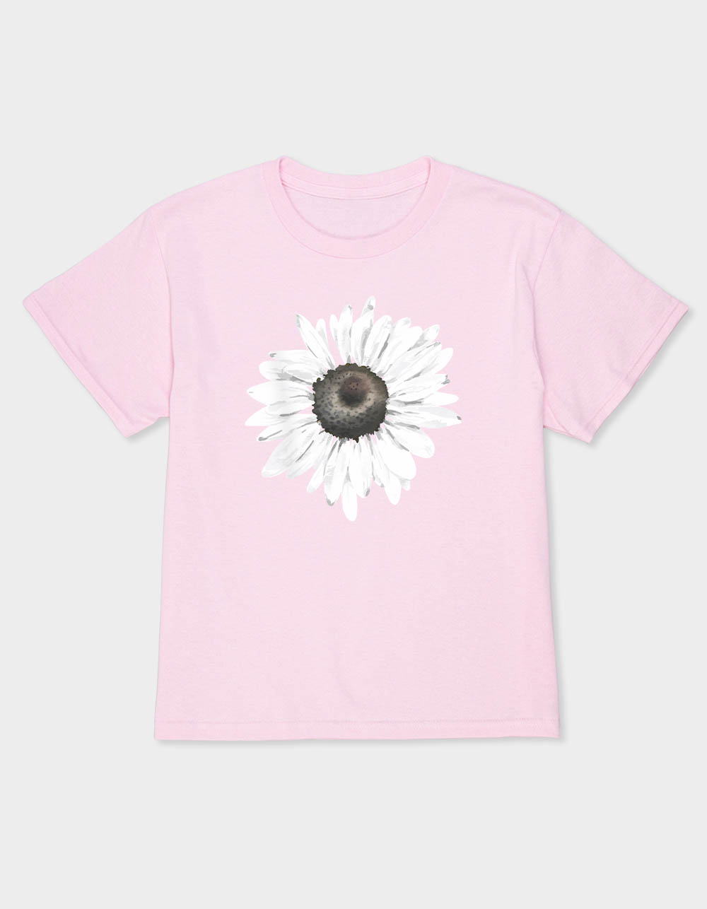 DAISY Painted Flower Girls Tee - LIGHT PINK