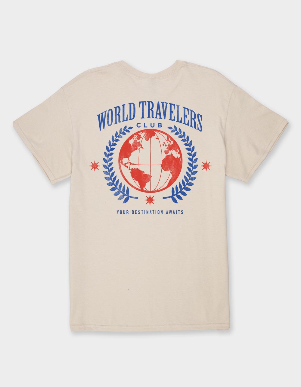 GLOBE World Travelers Club Unisex Tee - SAND