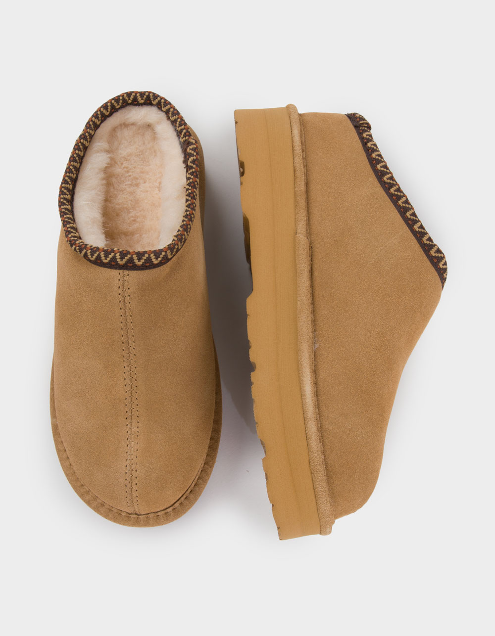 BEARPAW Martis Womens Suede Slippers - LATTE