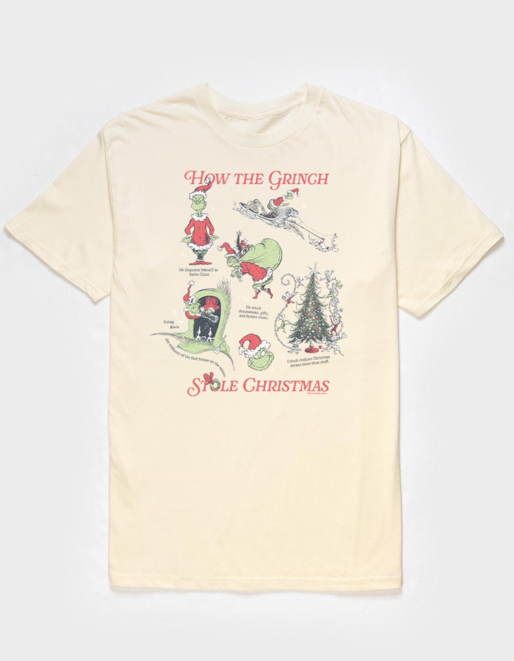 DR. SEUSS How Grinch Stole Christmas Unisex Tee - OFF WHITE