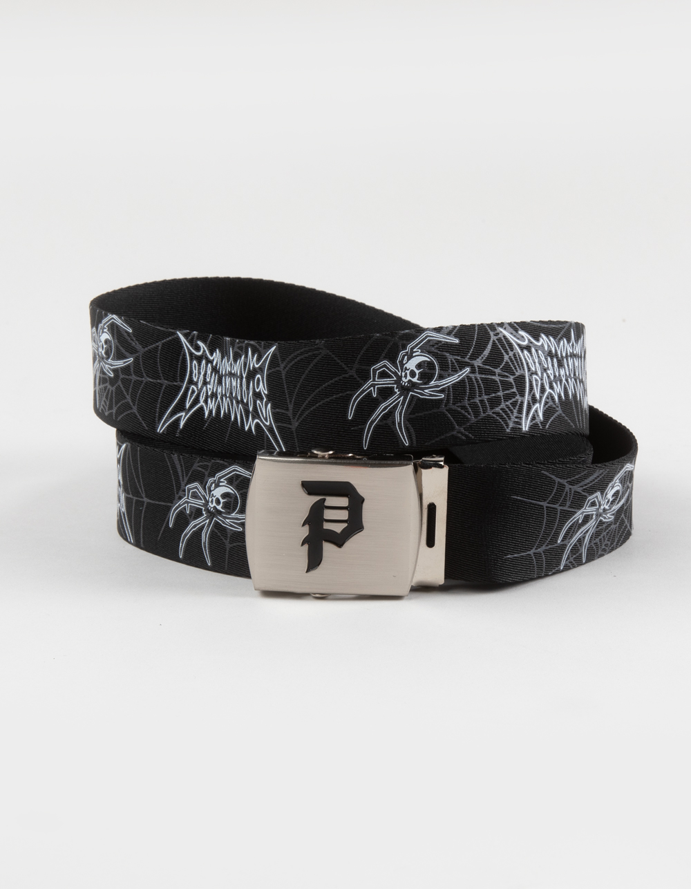 PRIMITIVE Menace Web Belt - BLK/WHT