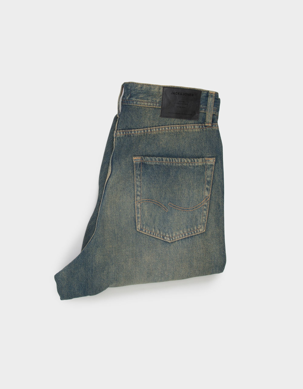 JACK & JONES Ron MF 826 Noos Mens Baggy Jeans - Dark Wash