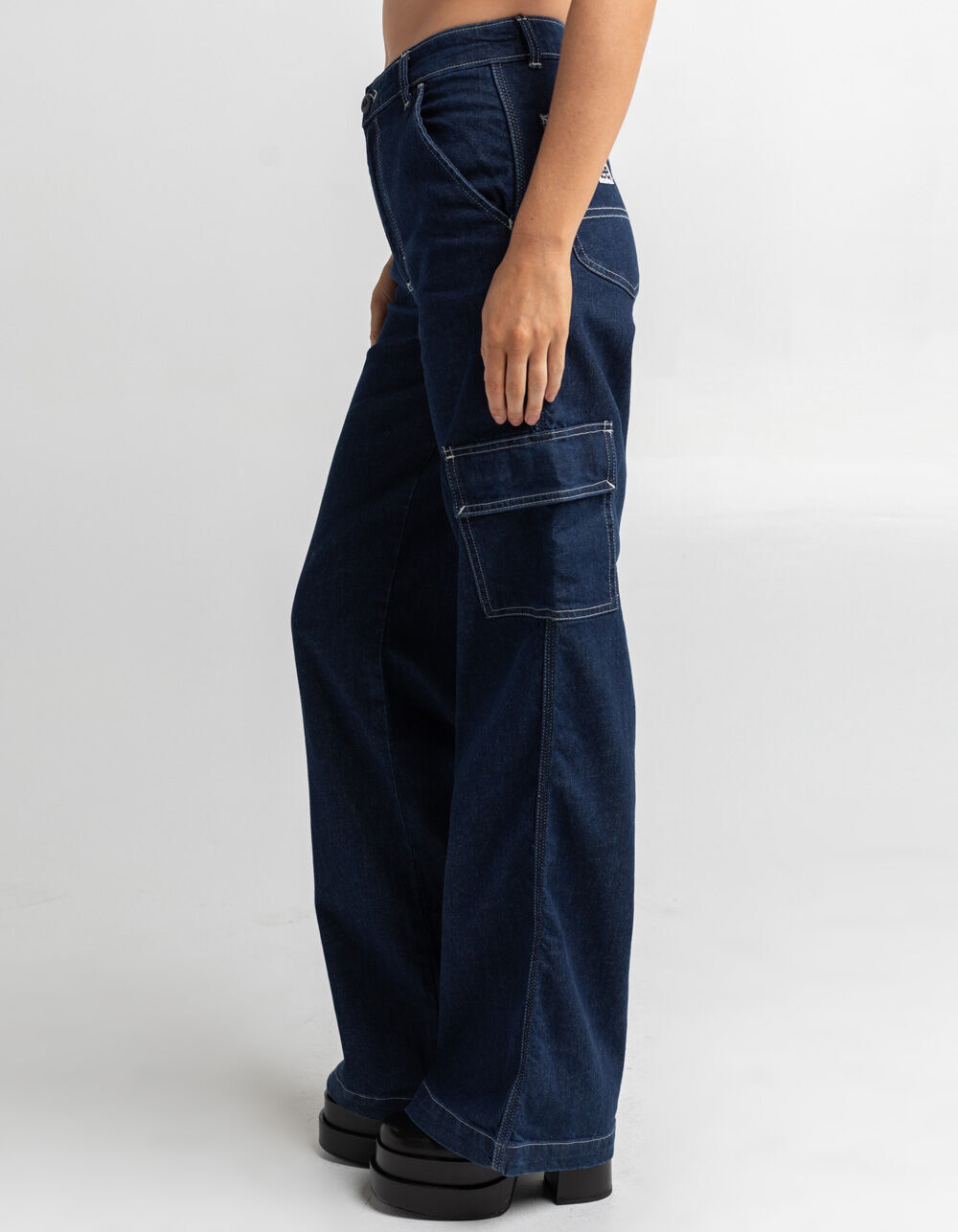 LEE Womens ALine Devotion Cargo Pants DARK INDIGO Tillys