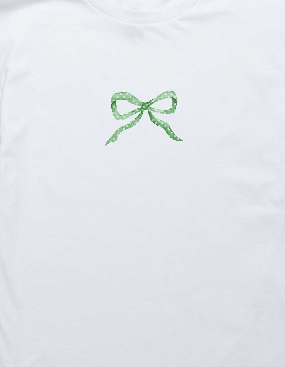 BOW Polka Dot Fill Unisex Kids Tee - WHITE