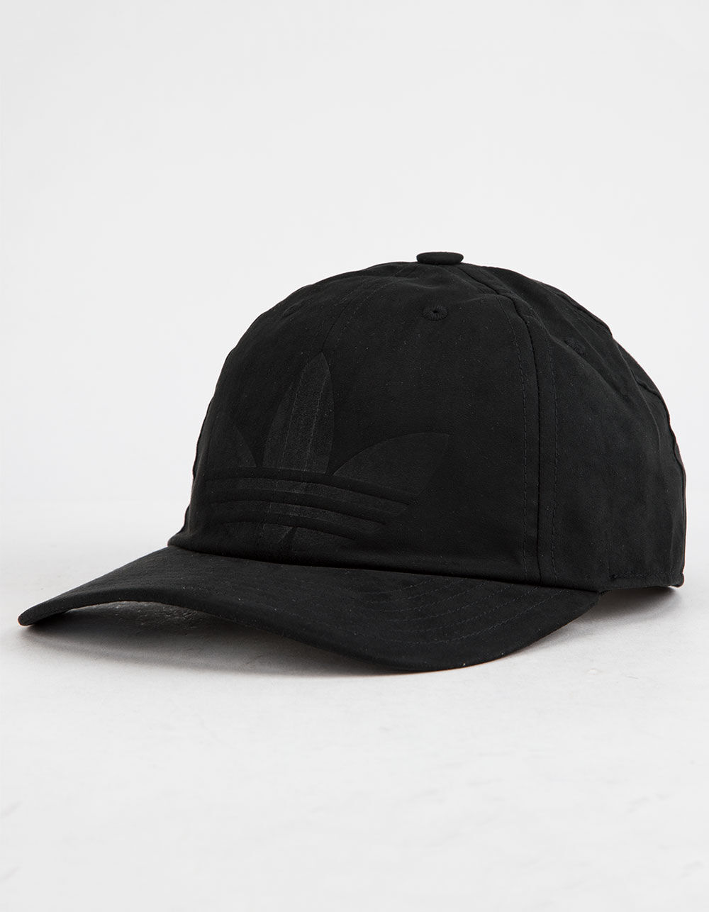 ADIDAS Originals Relaxed Deboss Black Mens Strapback Hat image number 0
