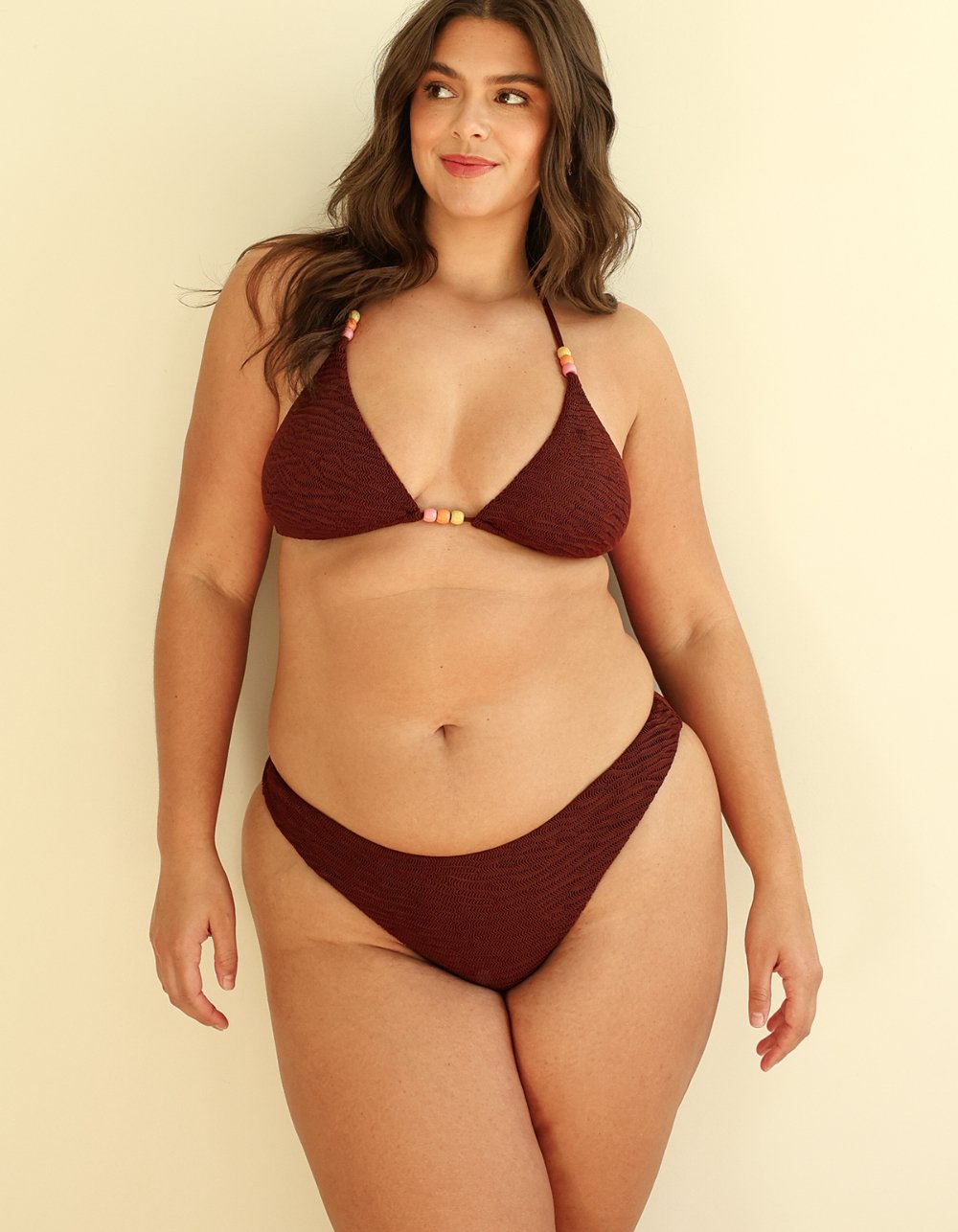 DIPPIN' DAISY'S Nocturnal Cheeky Bikini Bottom - DARK BROWN