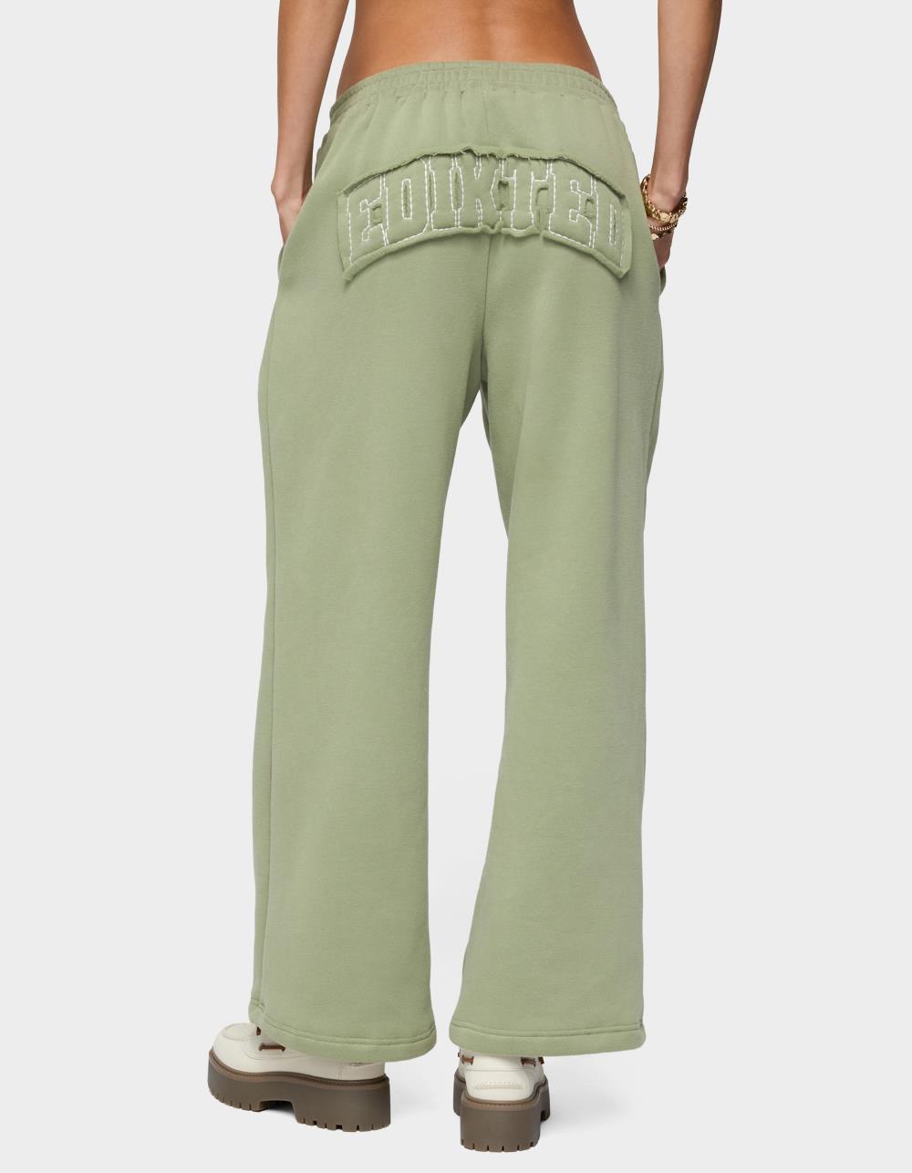 Edikted Forever Sweatpants - DK GREEN