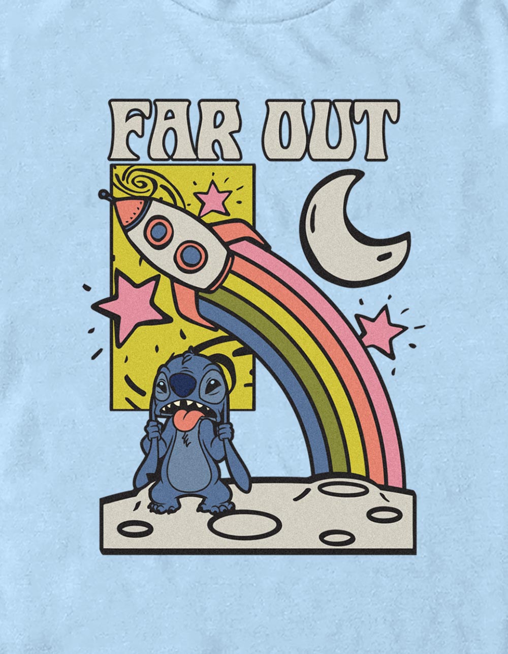 LILO & STITCH Far Out Space Unisex Tee - LIGHT BLUE
