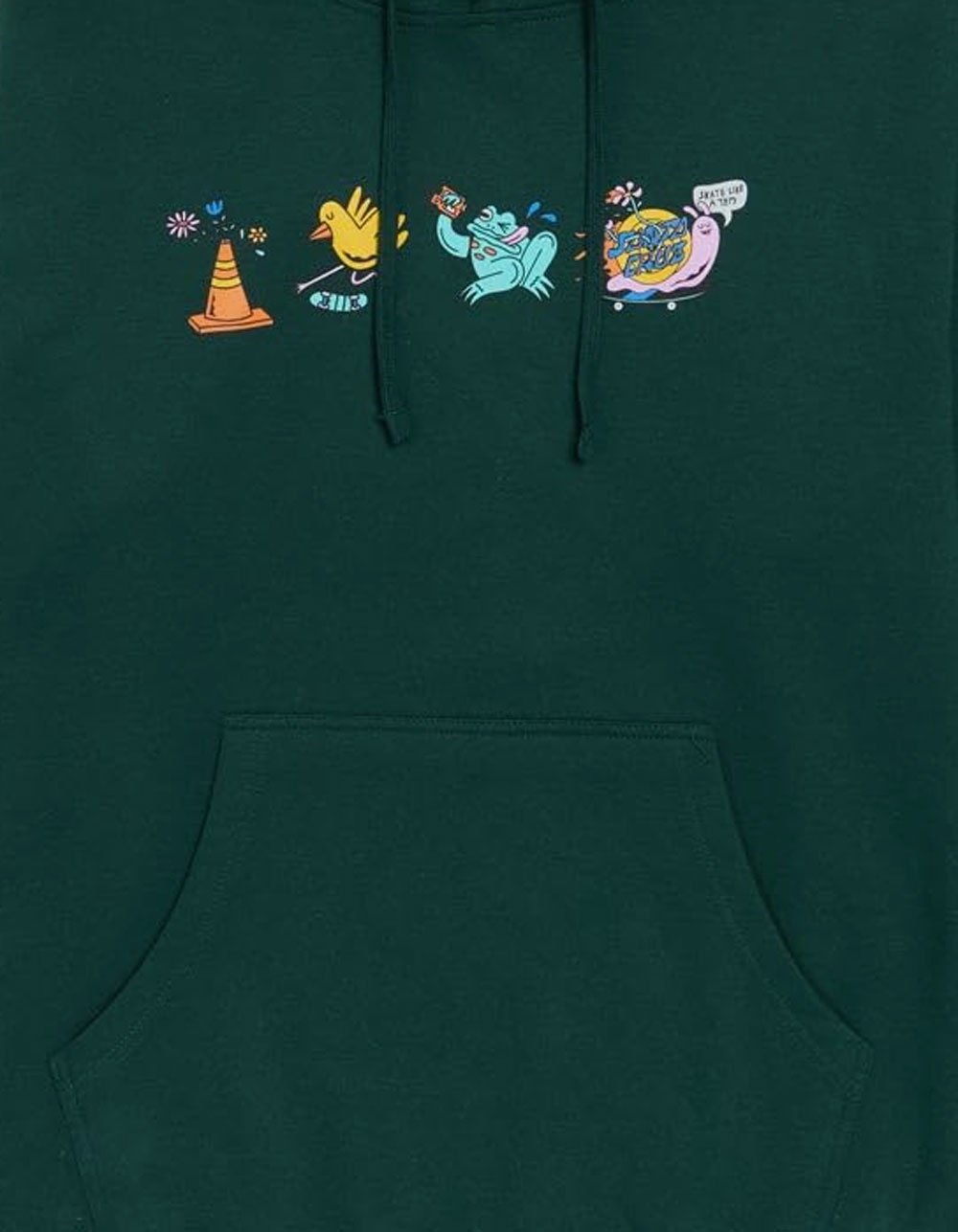 SANTA CRUZ Skate Like A Girl Mens Hoodie - FOREST