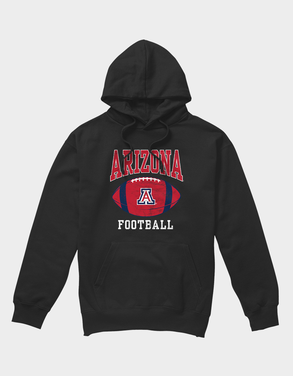 THE UNIVERSITY OF ARIZONA Football Ball Mens Hoodie - BLACK