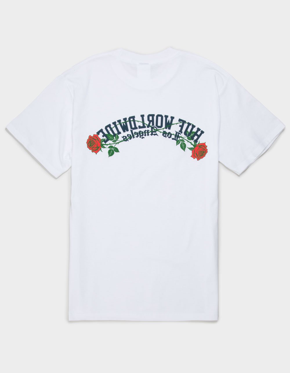 HUF LA Rose Mens Boxy Tee - WHITE