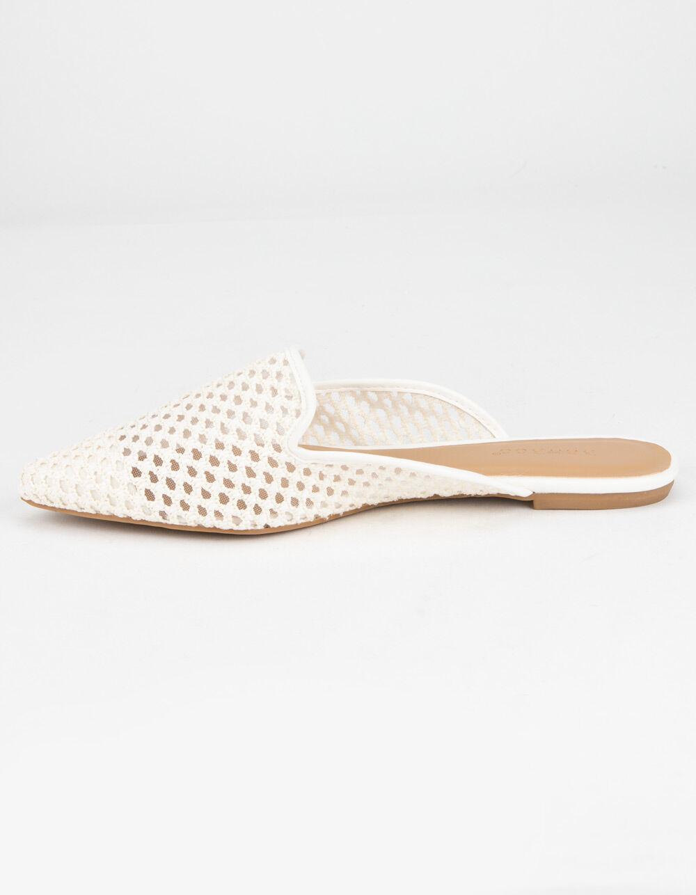BAMBOO Woven Womens White Mules WHITE Tillys